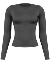 Load image into Gallery viewer, A buttery long sleeve top that is stretchy, soft, buttery, and made with multi-layered fabric. These ultra soft tops are made in the United States (US). 