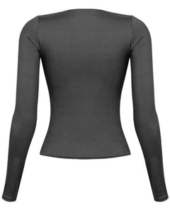 A buttery long sleeve top that is stretchy, soft, buttery, and made with multi-layered fabric. These ultra soft tops are made in the United States (US). 