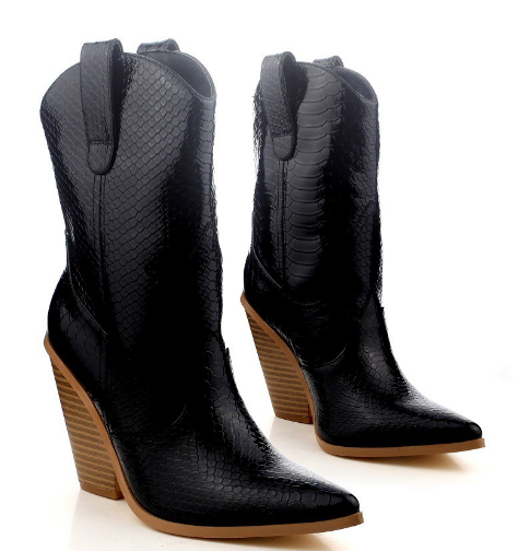 On a Western Kick Boots
