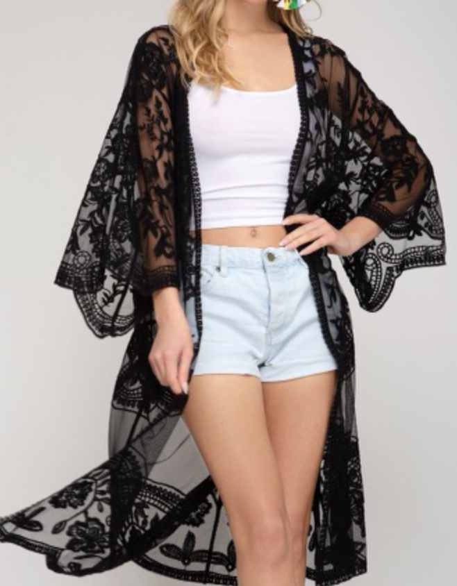 Crochet Lace Kimono