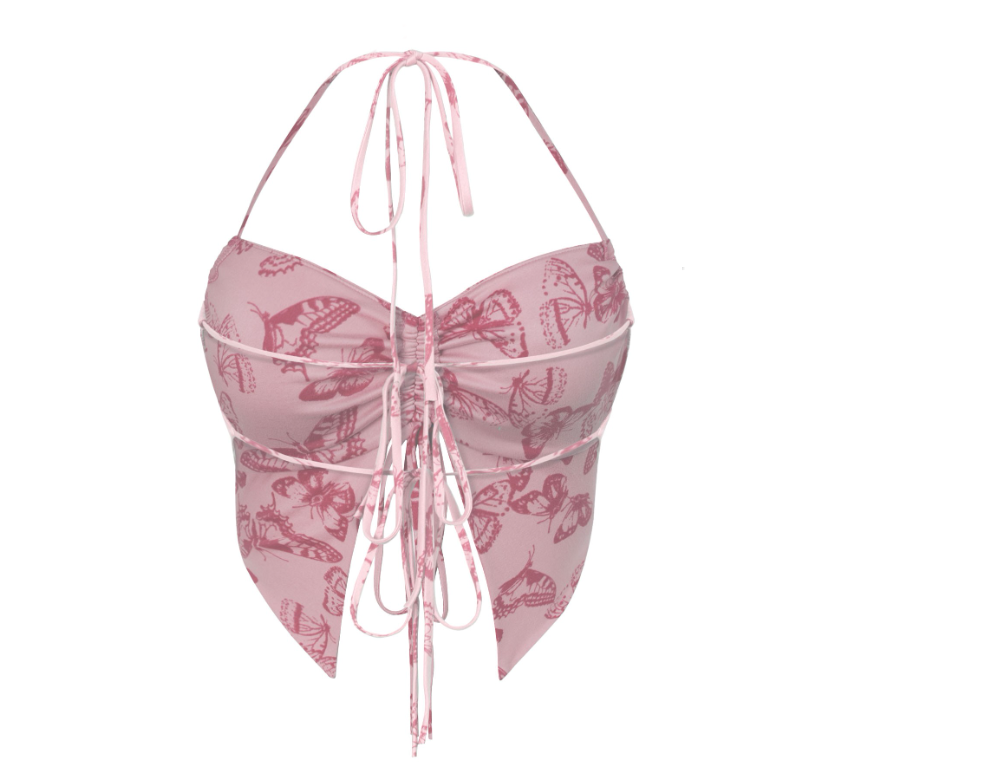 Make My Heart Flutter Crop Top