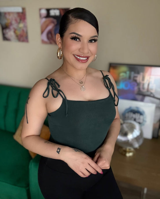 Green Corduroy Bodysuit