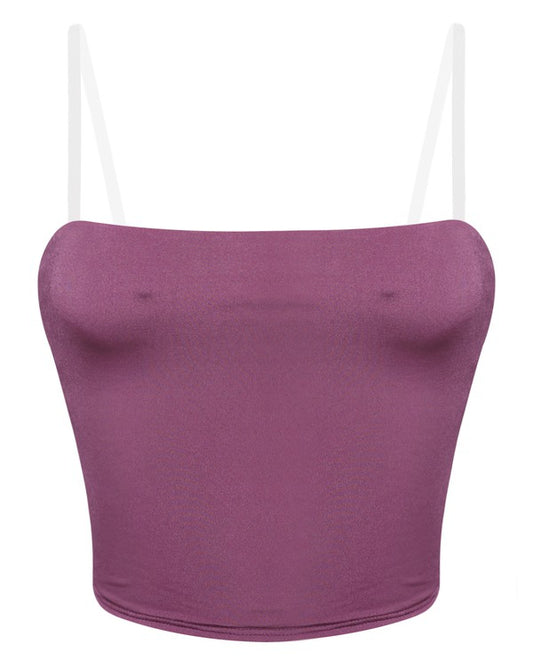 Very Plum Crop Top