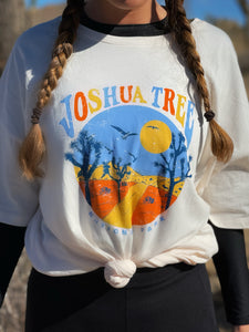 A Joshua Tree tee for our adventure lovers. It's in a natural color.   100% Cotton