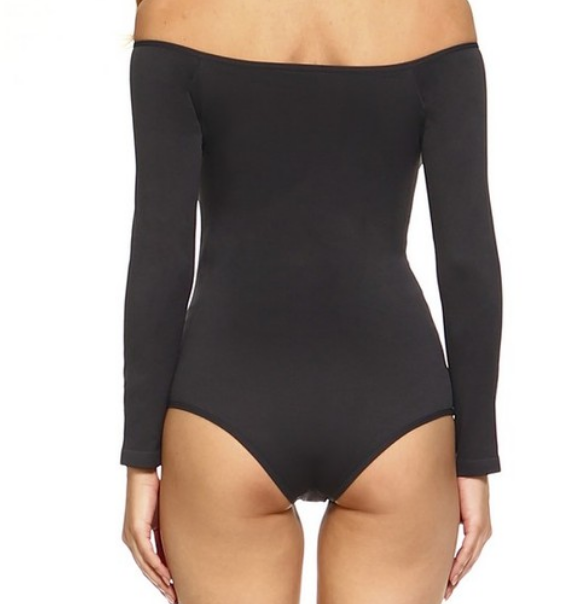 Long Sleeve Off the Shoulder Bodysuit