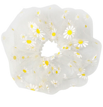 Load image into Gallery viewer, Flower Mesh Scrunchie
