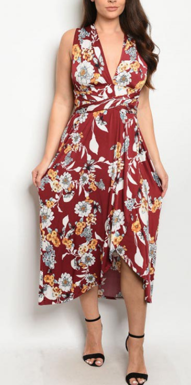 Rose to the Occasion Floral Dress