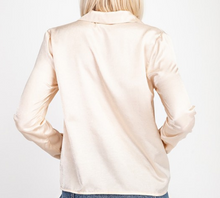 Load image into Gallery viewer, Champagne Satin Blouse