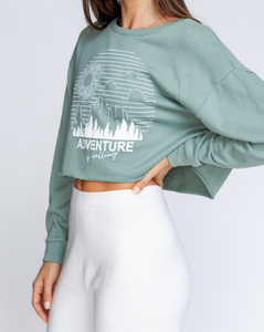 Adventure is Calling Cropped Long Sleeve