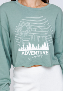 Adventure is Calling Cropped Long Sleeve