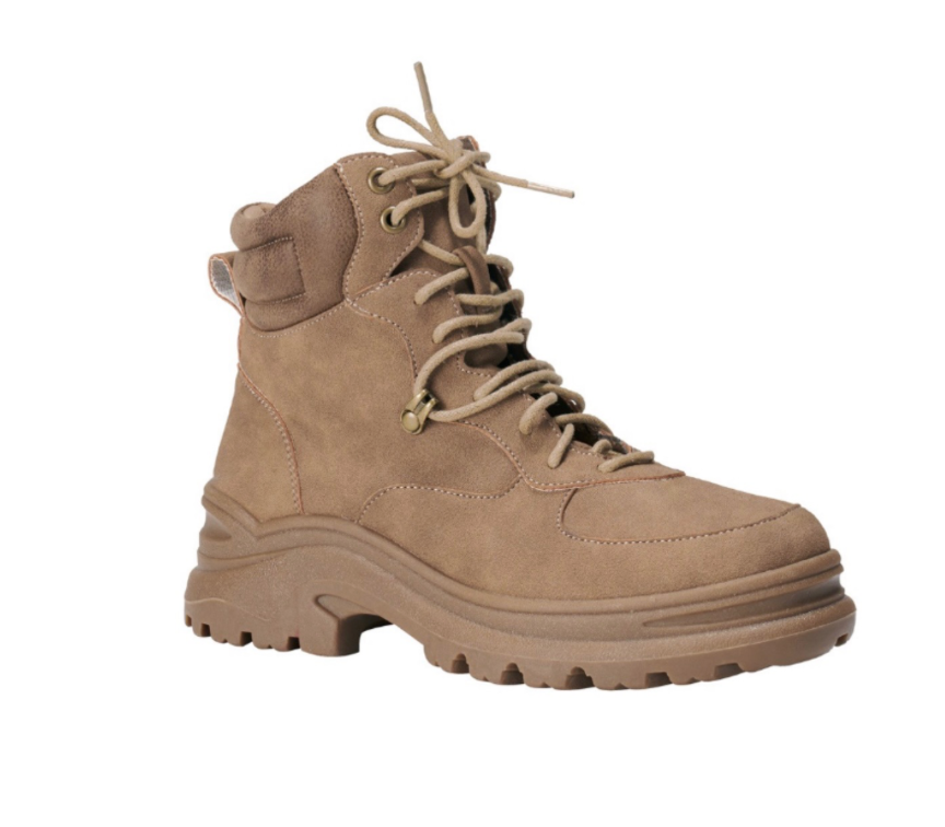Put these taupe boots on and you'll be ready to conquer the day! They're super cute and will give you that sporty look.