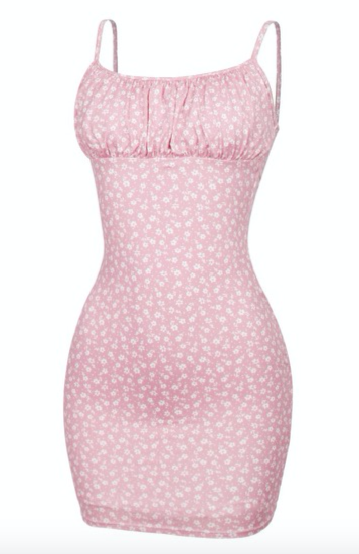 Our blossom dress is perfect for Spring <3 It's floral printed, double-layered, and soft.   Made in the US 95% Polyester 5% Spandex 