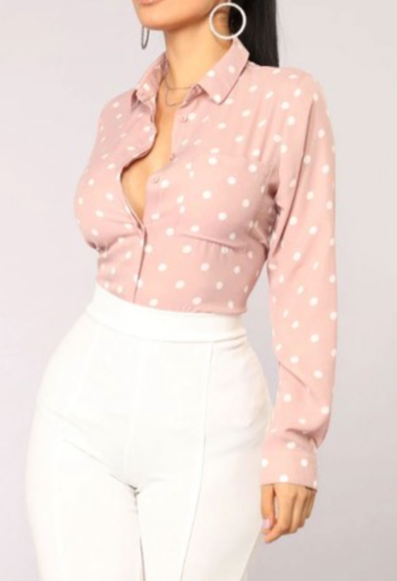 On Point Polka Dot Top