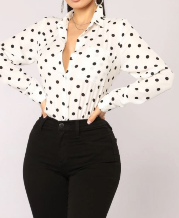 On Point Polka Dot Top