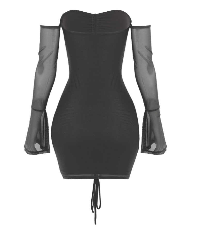Bell Sleeve Mini Dress