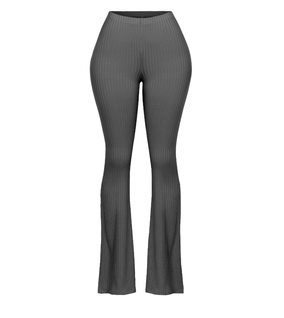 These black flare pants are a must-have! They are ribbed, soft, and stretchy. 