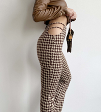 Load image into Gallery viewer, Cut It Houndstooth Knit Pants